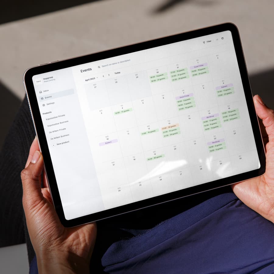 Event management platform for hospitality